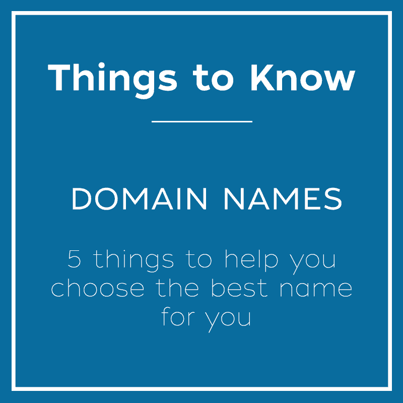 Things to Know about Domain Names - A guide by Open Eye Media