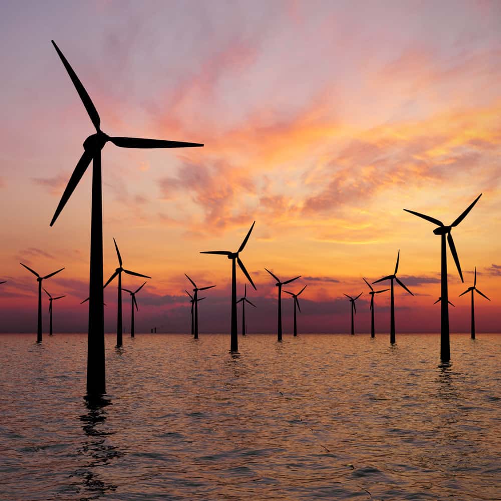 Offshore windfarm - Carbon-neutral and climate positive web hosting by Open Eye Media